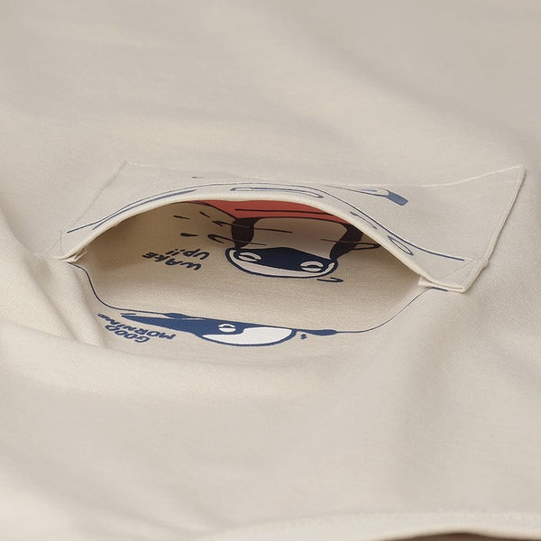CHUMS ( チャムス ) ドライサンデーモーニングポケットTシャツ | 半袖 | Tシャツ | 半袖Tシャツ | バックプリント | プリントT | アパレル | トップス | オシャレ | お出かけ | アウトドア | キャンプ | UVカット | 遮熱 | ドライ | 夏服 | CH01-2761 | ちゃむす