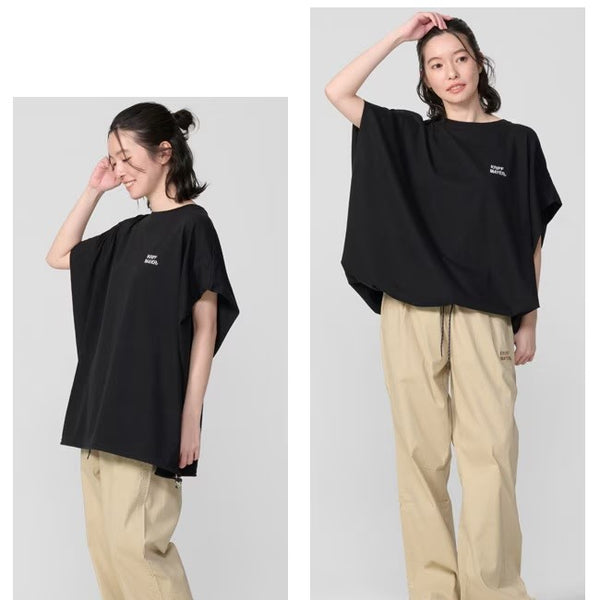 KRIFF MAYER ( クリフメイヤー ) 夏季GO!Tチュニック | LADYS | W2555113 | 半袖 | レディース | 春夏 | 着回し | 体型カバー | カジュアル | ロング丈 | 涼しい | 軽量 | ナチュラル | 無地 | デイリー | ラクちん | くりふめいやー