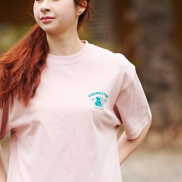 COBMASTER コブマスター 吸水速乾 抗菌防臭 ベーシック Tシャツ 半袖 メンズ スタンダードロゴ クルーネック 綿100% アウトドア キャンプ カジュアル スポーツ 春 夏 UV対策 インナー トップス