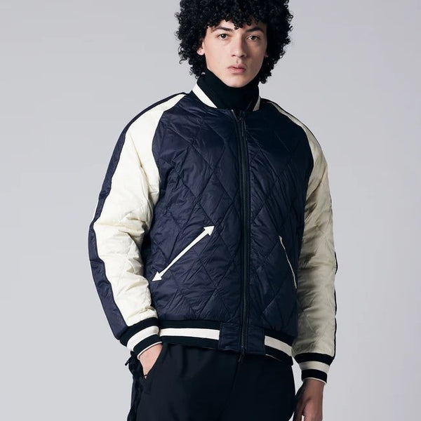 TAION ( タイオン ) ジャパンスペシャル リバーシブル スカジャン ダウンジャケット | ジャケット | アウター | リバーシブル | 2way | TAION-JK04JS | 洗える | 防寒 | スカジャン風 | 軽い | 軽量 | たいおん | 冬