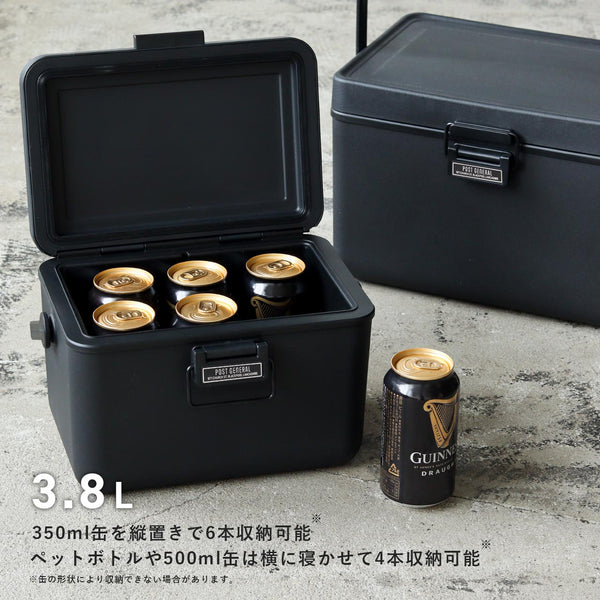 POST GENERAL ( ポストジェネラル ) THE ICE ERA HARD-SHELL COOLER 3.8L / アイスエラ ハードシェルクーラー 3.8L 982470005 | クーラーボックス | ソロキャンプ | キャンプ | アウトドア | シンプル | かっこいい | ピクニック | お弁当 | 部活 | クラブ活動