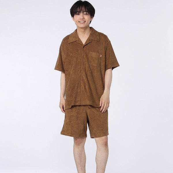 CHUMS ( チャムス ) チャムリーパイルショートスリーブシャツ | 半袖 | シャツ | オーバーサイズ | 夏服 | メンズ | 襟シャツ | パイル素材 | ゆったり | ふんわり | お出かけ | オシャレ | CH02-1265 | ちゃむす