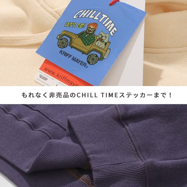 KRIFF MAYER ( クリフメイヤー ) チルタイム裏起毛パーカー ( フードロゴ ) MENS | メンズ | 2523109 | パーカー | 秋 | 冬 | フード | 長袖 | ウェア | トップス | オシャレ | 綿100% | 裏起毛 | 防寒 | ユニセックス | 春 | くりふめいやー