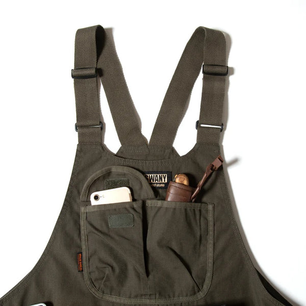 GRIP SWANY ( グリップスワニー ) 【 GSV-04V2 】 FIREPROOF APRON VEST | ベスト | アウトドア | キャンプ | 釣り | レジャー | ウェア | トップス | 収納 | ポケット | エプロン | 2way | ぐりっぷすわにー