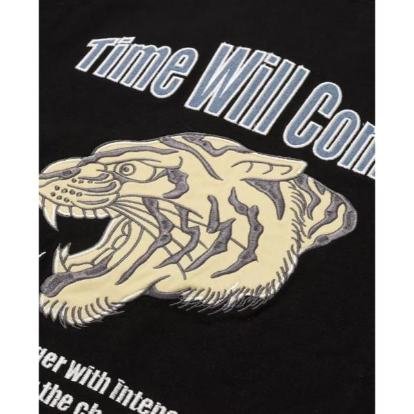 KRIFF MAYER ( クリフメイヤー ) クラフト刺繍T ( 虎 ) MENS | 2557202 | メンズ | Tシャツ | 半袖 | トラ | アップリケ | 刺繍 | 立体感 | オシャレ | ゆとり | ユニセックス | アウトドア | キャンプ | くりふめいやー | カジュアル