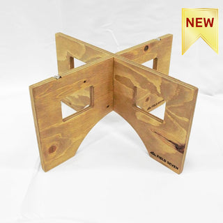 FIELD SEVEN ( フィールドセブン ) ジャグスタンド | アウトドア | キャンプ | 木製 | ストーブスタンド | ハイタイプ | コンテナスタンド | 荷物置き台 | 簡単設置 | コンパクト収納 | 荷物ラック | 屋外用