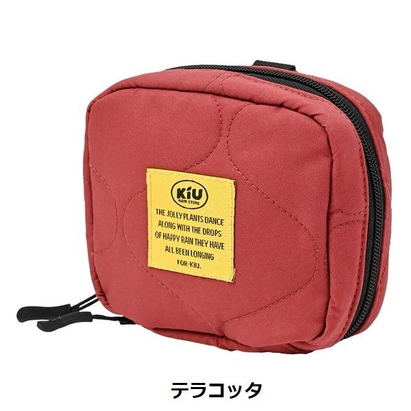 KiU ( キウ ) パデッドスクエアポーチ | ポーチ | K480 | 小物入れ | 旅行 | お出かけ | ガジェットケース | メイクポーチ | 大きく開く | ちょうどいいサイズ | 通勤 | 通学 | アウトドア | キャンプ | レジャー | きう