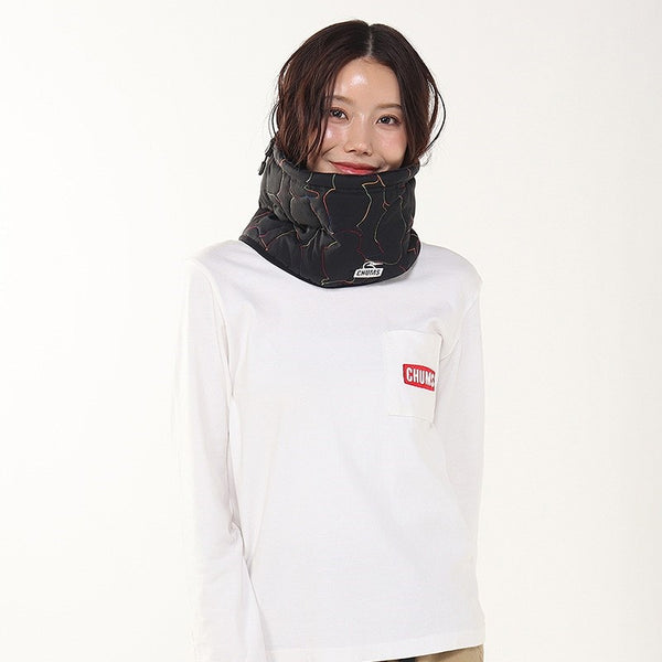 CHUMS ( チャムス ) ブービーステッチパテッドネックウォーマー | マフラー | ネックウォーマー | 防寒 | 冬 | 通勤 | 通学 | オシャレ | ワンポイント | 刺繍 | 保温 | ユニセックス | 軽い | キルティング | CH09-1349 | ちゃむす