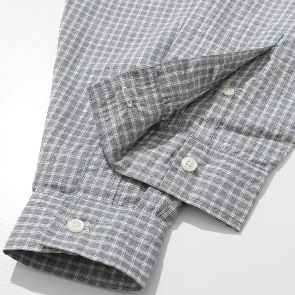 KRIFF MAYER ( クリフメイヤー ) シアサッカーチェックドアシャツ | MENS | 2535103 | メンズ | 長袖 | 長袖シャツ | カジュアル | オシャレ | 春服 | アパレル | チェック | ゆったり | 綿100％ | くりふめいやー
