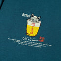 go slow caravan ( ゴースローキャラバン ) 空紡糸裏毛 猫と麦酒ヘムスピンドル BOX フーディー  | MENS | WOMENS | メンズ | レディース | ウェア | トップス | 綿100％ | スウェット | フーディ | バックプリント | 352609 | カジュアル