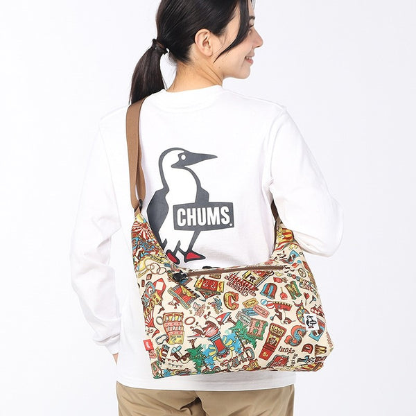 CHUMS ( チャムス ) リサイクルプレーンショルダーバッグ | ショルダーバッグ | バッグ | 8L | ポケット | 大容量 | アウトドア | キャンプ | レジャー | お出かけ | CH60-4093 | 大きめ | ちゃむす