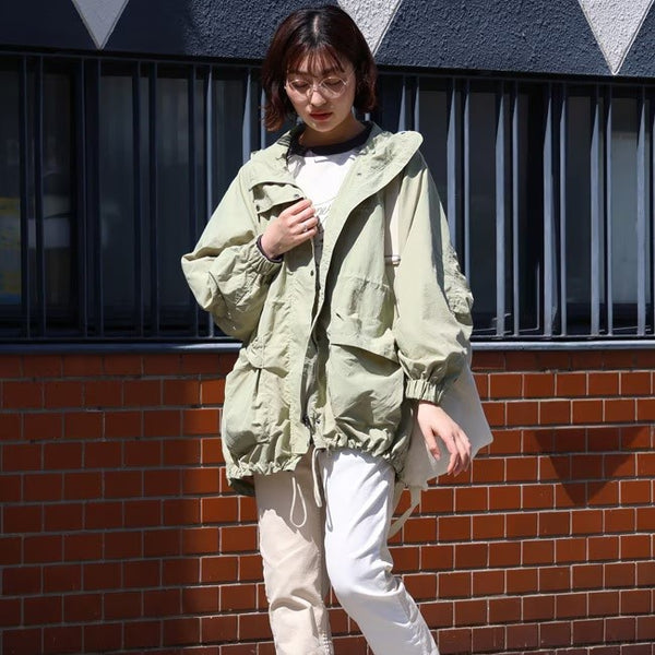 KRIFF MAYER ( クリフメイヤー ) クリーネスゆったりマウンテンパーカー | LADYS | W2537809 | レディース | アウター | 春服 | アパレル | トップス | ミドル丈 | オーバーサイズ | オシャレ | 着やせ | くりふめいやー