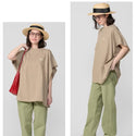 KRIFF MAYER ( クリフメイヤー ) 夏季GO!Tチュニック | LADYS | W2555113 | 半袖 | レディース | 春夏 | 着回し | 体型カバー | カジュアル | ロング丈 | 涼しい | 軽量 | ナチュラル | 無地 | デイリー | ラクちん | くりふめいやー