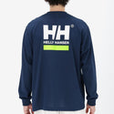 HELLY HANSEN ( ヘリーハンセン ) ロングスリーブ スクエアロゴティー | ユニセックス | ユニセックス | 長袖Tシャツ | HH32521 | Tシャツ | バックプリント | UVカット | アウトドア | レジャー | キャンプ | メンズ | レディース