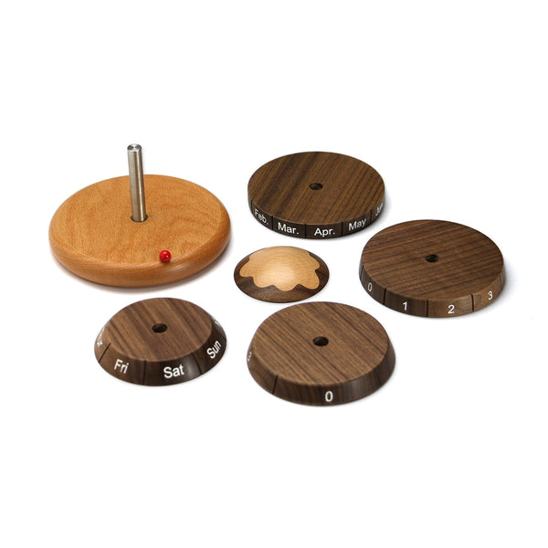 DETAIL ( ディテール ) Dome Perpetual Calendar | ドーム パーペチュアル カレンダー | 万年カレンダー | カレンダー | 置き型 | 可愛い | 木 | シンプル | プレゼント | ウォルナット | ずっと使える | H0126 | でぃてーる