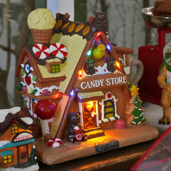 DULTON ( ダルトン ) LED BRILLIANT HOUSE LED ブリリアント ハウス キャンディーストア キャンディーショップ | オブジェ | 光る | インテリア | クリスマス | 置物 | プレゼント | ギフト | X24-0721 | X24-0722 | だるとん