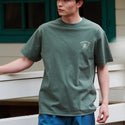 COBMASTER コブマスター 吸水速乾 抗菌防臭 ベーシック Tシャツ 半袖 メンズ スタンダードロゴ クルーネック 綿100% アウトドア キャンプ カジュアル スポーツ 春 夏 UV対策 インナー トップス