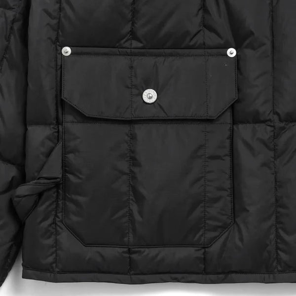 TAION ( タイオン ) ワーク クルーネック ダウンジャケット | アウター | ジャケット | 軽い | コンパクト | 軽量 | アウトドア | キャンプ | レジャー | シンプル | 保温 | 防寒 | 冬 | 定番 | 定番ダウン | TAION-104BWK | たいおん