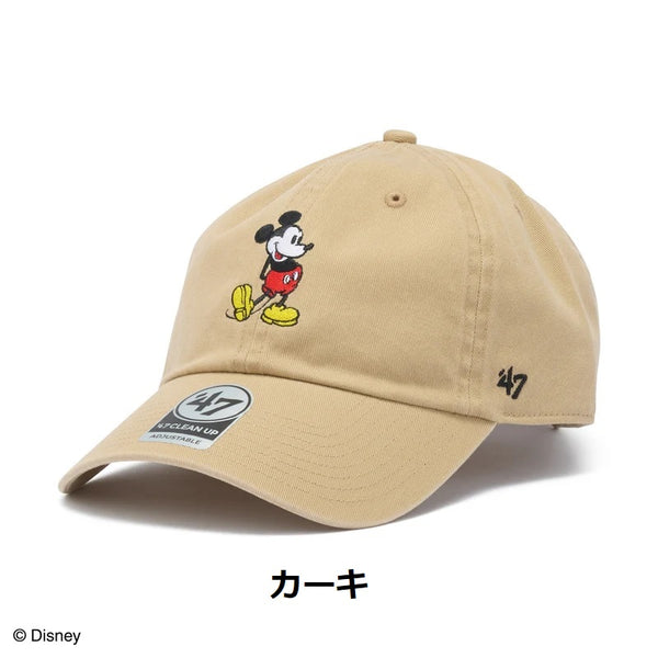 '47 ( フォーティーセブン ) '47 クリーンナップ Disney ミッキーマウス | 帽子 | キャップ | ディズニー | ミッキー | メンズ | レディース | コラボ | ウォッシュド加工 | 正規品 | サイズ調整 | ブラック | ホワイト | カーキ | グレー | ブラウン | ネイビー