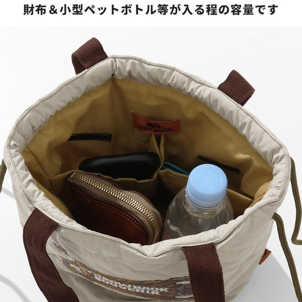 KRIFF MAYER ( クリフメイヤー ) スーベニア刺繍巾着BAG | バッグ | MENS | メンズ | LADYS | レディース | ユニセックス | 巾着バック | 2515117 | 肩掛け | 手持ち | ハンドバッグ | ショルダーバッグ | お出かけ | オシャレ | くりふめいやー