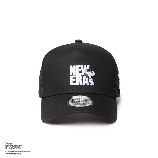 NEW ERA ( ニューエラ ) 9FORTY A-Frame トラッカー Vintage PEANUTS ピーナッツ JOE COOL ジョー・クール | スヌーピー | ユニセックス | サイズ調整 | 日よけ | オシャレ | カーブドバイザー | メッシュ | 14865347 | 14865348 | にゅーえら
