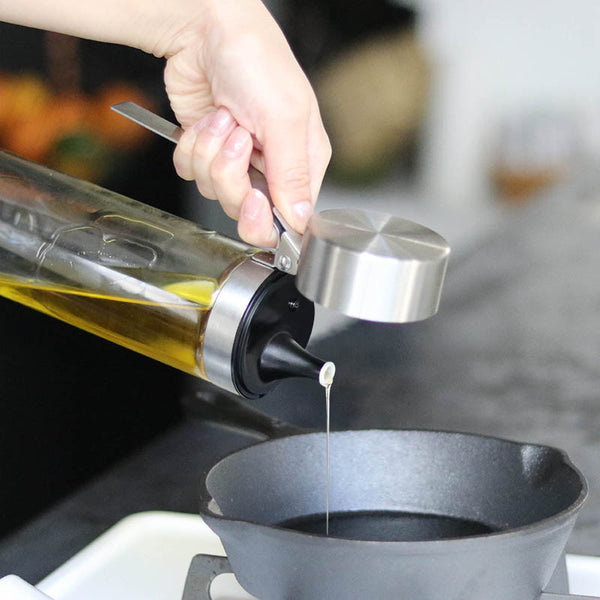 DULTON ( ダルトン ) OIL ＆ VINEGAR BOTTLE オイル ＆ ビネガー ボトル 500ml | 350ml | 200ml | キッチン用品 | シンプル | 注ぎ口 | 小さめ | 酸化しにくい | スピーディー | フタ | R615-738 | だるとん