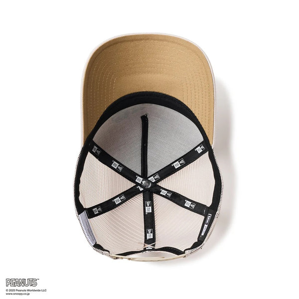 NEW ERA ( ニューエラ ) 9FORTY A-Frame トラッカー PEANUTS ピーナッツ アーチロゴ ゴルフ | 帽子 | キャップ | ユニセックス | サイズ調整 | キャップ | 日よけ | スヌーピー | スナップバック | メッシュ | ポリエステル | にゅーえら | 14432173 | 14432172