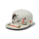 NEW ERA ( ニューエラ ) 59FIFTY 鳥獣戯画 オールオーバー クロームホワイト | 帽子 | キャップ | 日よけ | 兎 | 猿 | 猫 | 蛙 | コラボ | ポリエステル | コットン | お出かけ | オシャレ | 14940846 | にゅーえら