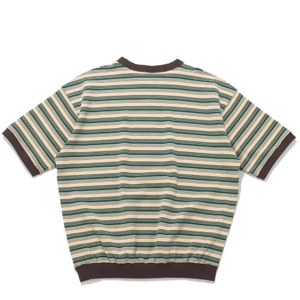 KRIFF MAYER ( クリフメイヤー ) チルタイムボーダースウェットT | MENS | 2547807 | メンズ | ボーダー | 半袖 | シャツ | カジュアル | ワンポイント | 半袖Tシャツ | キャンプ | お出かけ | アウトドア | くりふめいやー