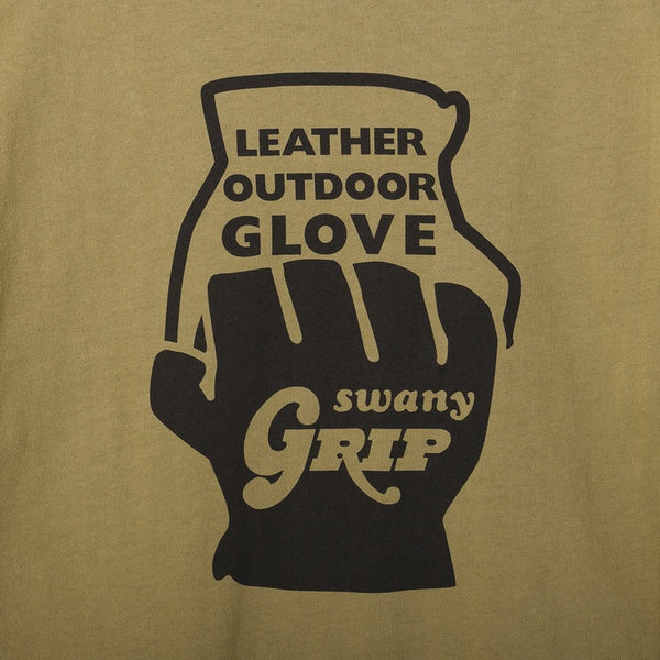GRIP SWANY ( グリップスワニー ) 【 GSMCT-117 】 GLOVE LOGO TEE | 半袖 | シャツ | Tシャツ | アパレル | コットン100% | バックプリント | オシャレ | アウトドア | お出かけ | キャンプ | レジャー | ぐりっぷすわにー