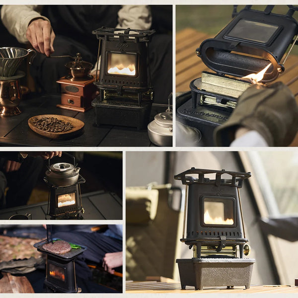 WAQ ( ワック ) アイロンストーブ The IRON STOVE | ストーブ | 卓上ストーブ | 調理 | 料理 | アウトドア | キャンプ | 暖かい | かっこいい | 真鍮 | 明るい | 料理 | 調理 | ゴトク | クラシック