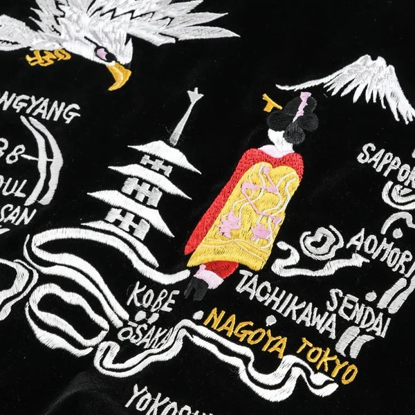 TAION ( タイオン ) ジャパンスペシャル リバーシブル スカジャン ダウンジャケット | ジャケット | アウター | リバーシブル | 2way | TAION-JK04JS | 洗える | 防寒 | スカジャン風 | 軽い | 軽量 | たいおん | 冬