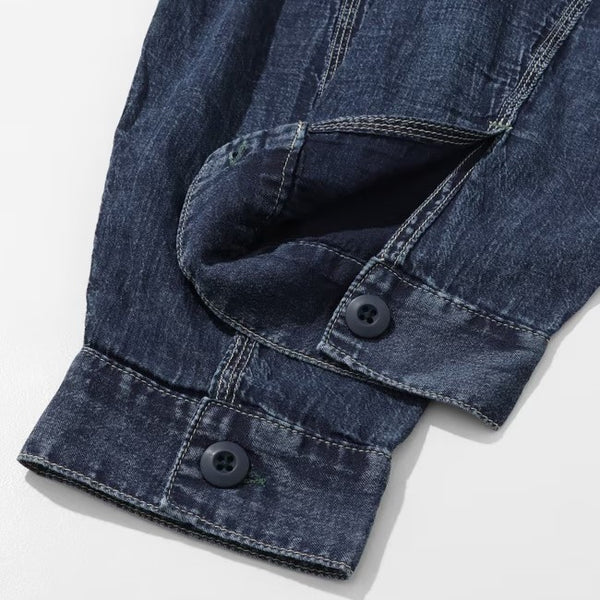 KRIFF MAYER ( クリフメイヤー ) エアーライトデニムジャケット | MENS | メンズ | 2545101 | ジャケット | デニム | 軽量 | 軽い | 通気性 | 羽織る | アウター | 春服 | 綿100% | インディゴ | くりふめいやー | カジュアル | オシャレ