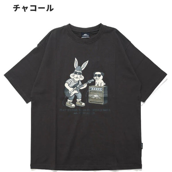 KRIFF MAYER ( クリフメイヤー ) クリフラビット半袖Tシャツ | ギター | 2556300 | 半袖 | Tシャツ | 綿100% | プリントT | カジュアル | 夏 | オシャレ | お出かけ | メンズ | レディース | くりふめいやー