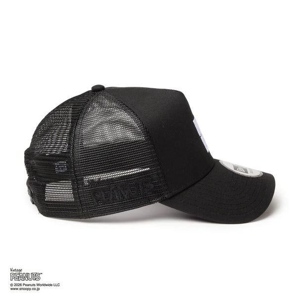 NEW ERA ( ニューエラ ) 9FORTY A-Frame トラッカー Vintage PEANUTS ピーナッツ JOE COOL ジョー・クール | スヌーピー | ユニセックス | サイズ調整 | 日よけ | オシャレ | カーブドバイザー | メッシュ | 14865347 | 14865348 | にゅーえら