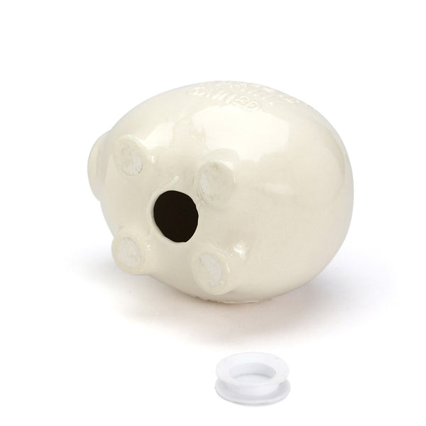 DETAIL ( ディテール ) Crackle Piggy Bank | クラックル ピギー バンク | ぽってり | ヴィンテージ | ブタの貯金箱 | 貯金箱 | 陶器 | インテリア | 可愛い | シンプル | プレゼント | ギフト | 3724P | 白色 | ホワイト | でぃてーる