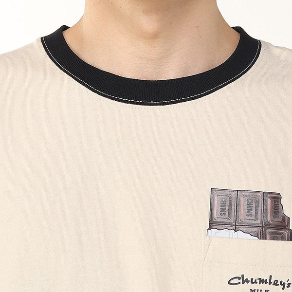 CHUMS ( チャムス ) ホットチョコレートポケットブラッシュドロングスリーブTシャツ | ロンT | ロングTシャツ | 長袖 | ウェア | トップス | 長袖シャツ | バックプリント | ゆとり | コットン100％ | CH01-2659 | ちゃむす