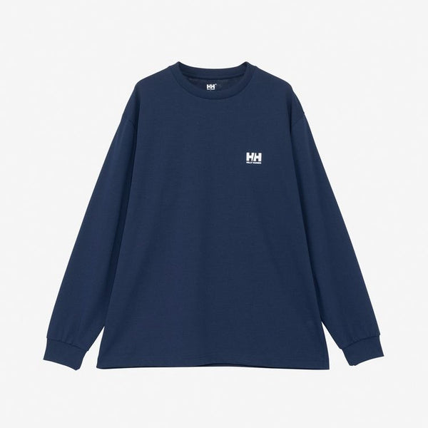 HELLY HANSEN ( ヘリーハンセン ) ロングスリーブ スクエアロゴティー | ユニセックス | ユニセックス | 長袖Tシャツ | HH32521 | Tシャツ | バックプリント | UVカット | アウトドア | レジャー | キャンプ | メンズ | レディース