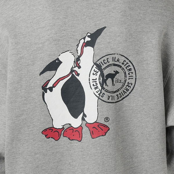 CHUMS ( チャムス ) 守矢努 ツインズクルートップ Twins Crew Top メンズ スウェット トレーナー クルーネック 裏起毛 USAコットン100％ オーバーサイズ ゆったり 長袖 トップス 温故知新 ブービーツインズ ステンシル アート アウトドア キャンプ 秋冬 CH00-1595