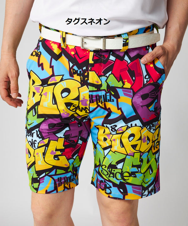 【 SALE 】 LOUDMOUTH ( ラウドマウス ) ストレッチツイル 柄ショートパンツ | ゴルフ | ウェア | 派手 | ハーフパンツ | 半ズボン | メンズ | 765334 | 動きやすい | インパクト | らうどまうす