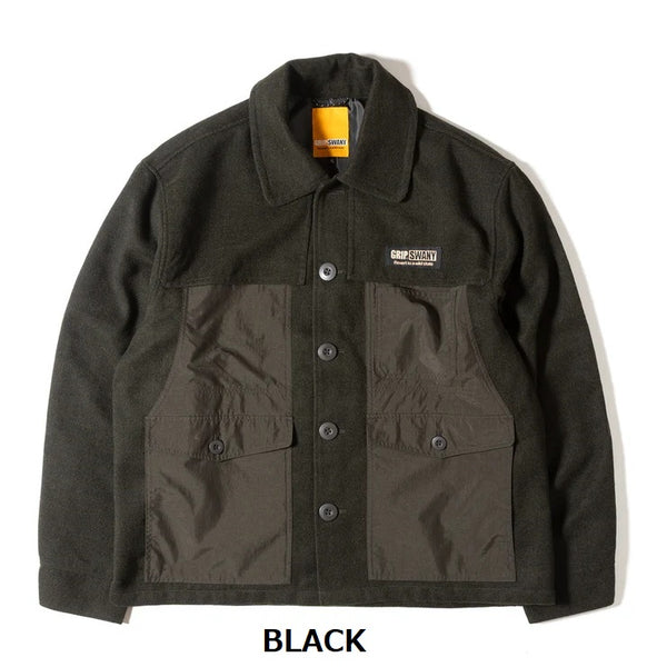 GRIP SWANY ( グリップスワニー ) 【 GSMJ-058 】 MACKINAW JACKET | ジャケット | アウター | 上着 | アウトドア | レジャー | キャンプ | 冬 | 防寒 | マッキノージャケット | ウール調 | メンズ | アパレル | ウェア | ぐりっぷすわにー