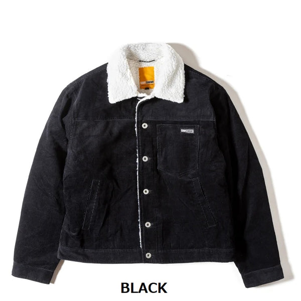 GRIP SWANY ( グリップスワニー ) 【 GSMJ-059 】 SHERPA TRUCKER JACKET | ジャケット | アウター | 冬 | 防寒 | シンプル | 暖かい | オシャレ | コットン | コーデュロイ | ユニセックス | メンズ | レディース | ボア | ウェア | ぐりっぷすわにー