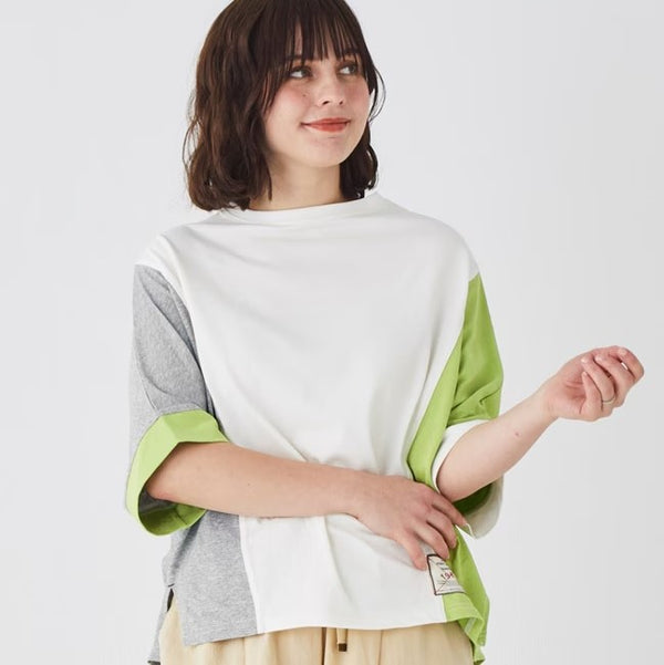 KRIFF MAYER ( クリフメイヤー ) ウェットプロテクトモモンガT | LADYS | レディース | W2447832 | トップス | 汗が滲みにくい | 接触冷感 | 軽撥水 | ドルマンスリーブ | Tシャツ | シャツ | 半袖 | 夏服 | くりふめいやー