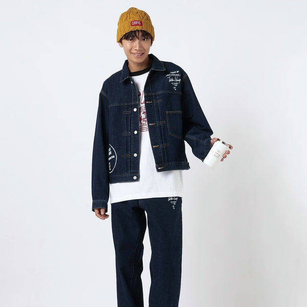 CHUMS ( チャムス ) 守矢努 デニムジャケット ジャケット Gジャン メンズ レディース ユニセックス コラボ 限定 アメカジ カジュアル デニムアウター 長袖 おしゃれ キャンプ CH04-1532