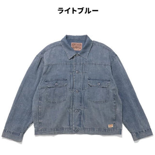 KRIFF MAYER ( クリフメイヤー ) エアーライトデニムジャケット | MENS | メンズ | 2545101 | ジャケット | デニム | 軽量 | 軽い | 通気性 | 羽織る | アウター | 春服 | 綿100% | インディゴ | くりふめいやー | カジュアル | オシャレ