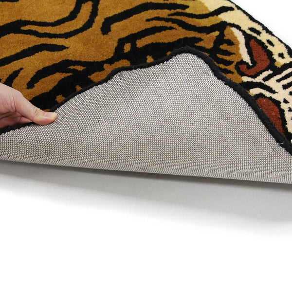 DETAIL ( ディテール ) Tibetan Tiger Rug H1-75 チベタンタイガーラグ | 虎モチーフ | ウールラグ | ラグ | インテリア | 寝室 | ハーフサイズ | 玄関マット | ポイントラグ | 絨毯 | 厚手 | 硬め | 室内 | 虎 | ウール | ハンドメイド | チベット | 3316H1