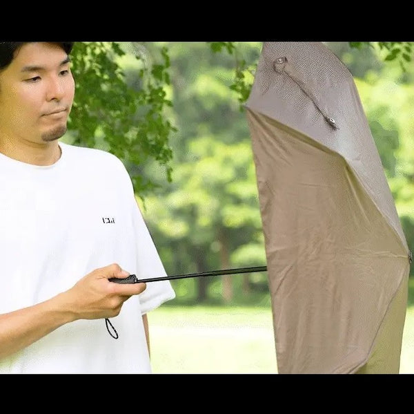 WAQ ( ワック ) Field Umbrella | 日傘 | 折りたたみ | 折りたたみ傘 | 軽い | コンパクト | 自動開閉 | UPF50+ | 晴雨兼用 | 遮光率100% | 雨傘 | 通勤 | 通学 | シンプル | 涼しい | お出かけ | レジャー