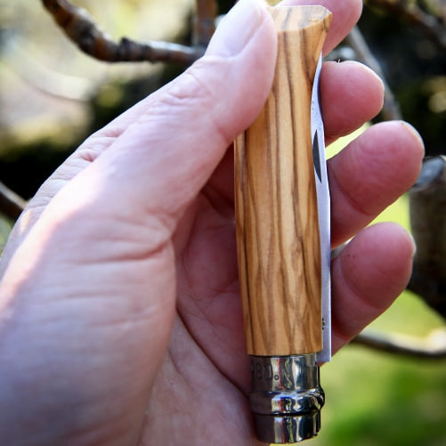 OPINEL ( オピネル ) ステンレススチール No.08 | ステンレス | ナイフ | オークウッド | オリーブウッド | ウォールナット | アウトドア | キャンプ | 折りたたみ | コンパクト | 天然木 | 41526 | 41525 | 41524