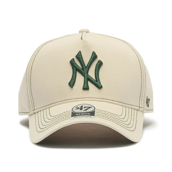 '47 ( フォーティーセブン ) '47 エムブイピー ニューヨーク・ヤンキース Contrast Stitch | ボーン | チャコール | ネイビー | 帽子 | キャップ | オシャレ | ステッチワーク | シンプル | アウトドア | レジャー | キャンプ | お出かけ | 14751363 | 14858410 | 14858411
