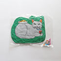 DETAIL ( ディテール ) The Enjoy C&D Club Cushion エンジョイ C&D クラブ クッション | 猫イラストクッション | ネコ | クッション | インテリア | ソファ | マイクロファイバー | プレゼント | 3666CGRN | 3666CBLU